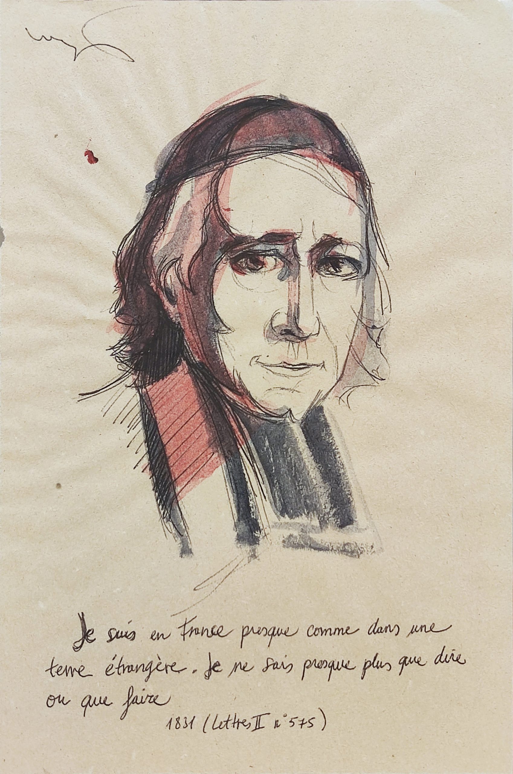 Bocetos retrato Chaminade | Lonjedo