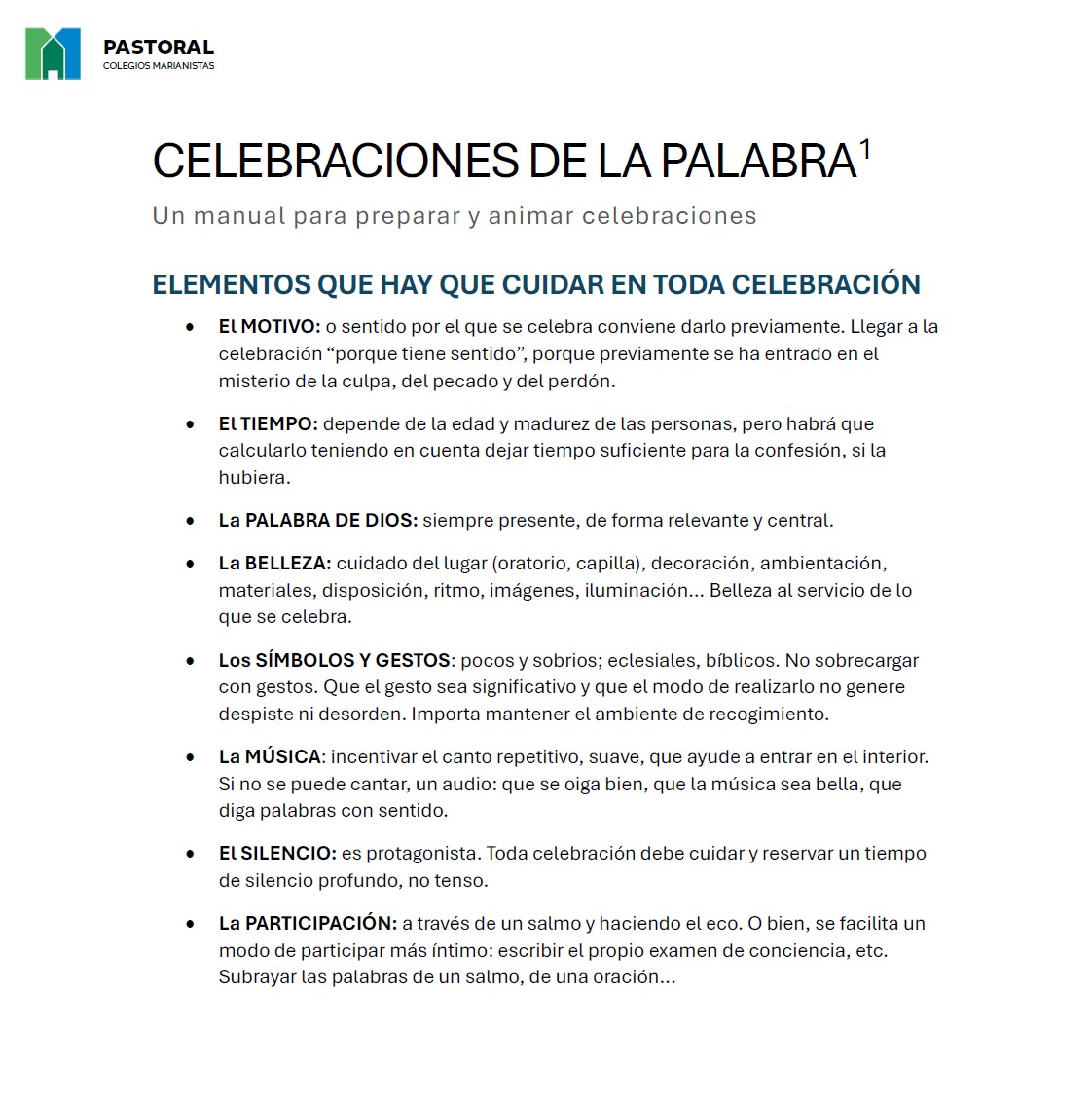 Manual para Celebraciones del Perdón