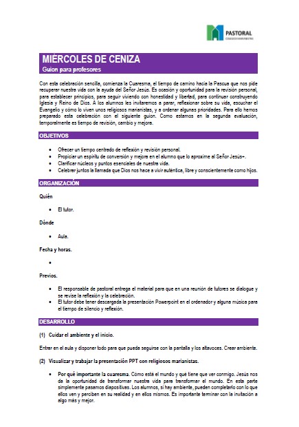 Guion para profesores | ¿Dónde está tu corazón?